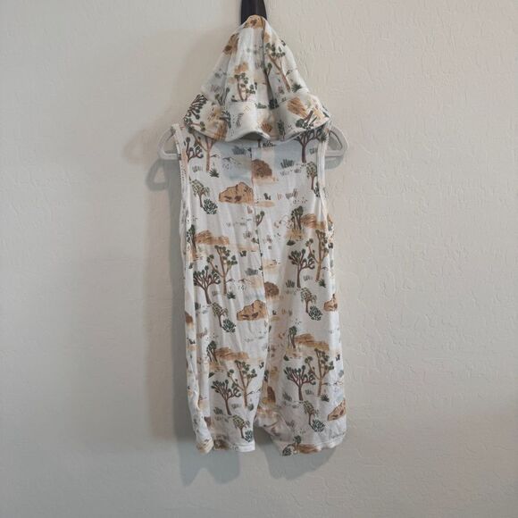 Angel Dear Joshua Tree Print Matching Bamboo Romper + Sun Hat Toddler Outfit - Picture 3 of 3